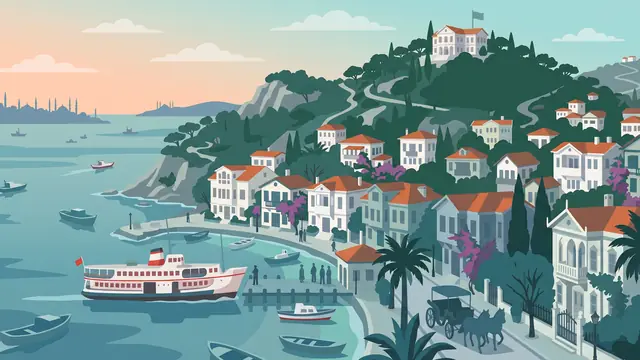 Adalar ilçesi illüstrasyonu