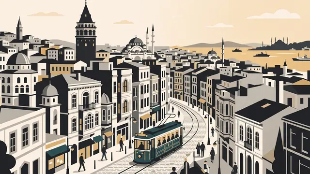 Beyoğlu ilçesi illüstrasyonu