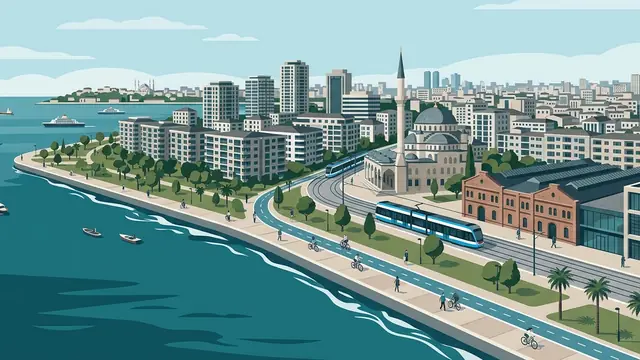 Zeytinburnu ilçesi illüstrasyonu